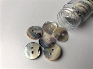 Perlemor knap - natural, 15 mm